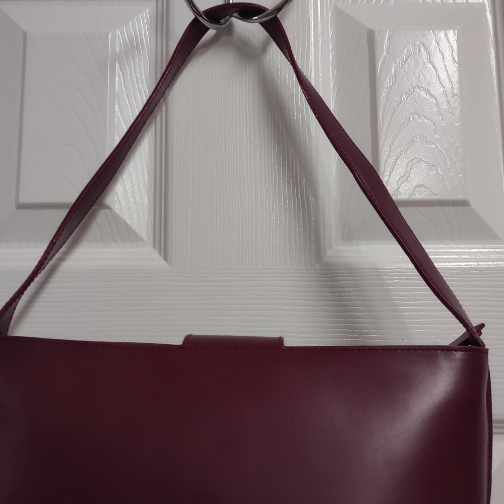 Furla Burgundy Leather Bag - Picture 11 of 14